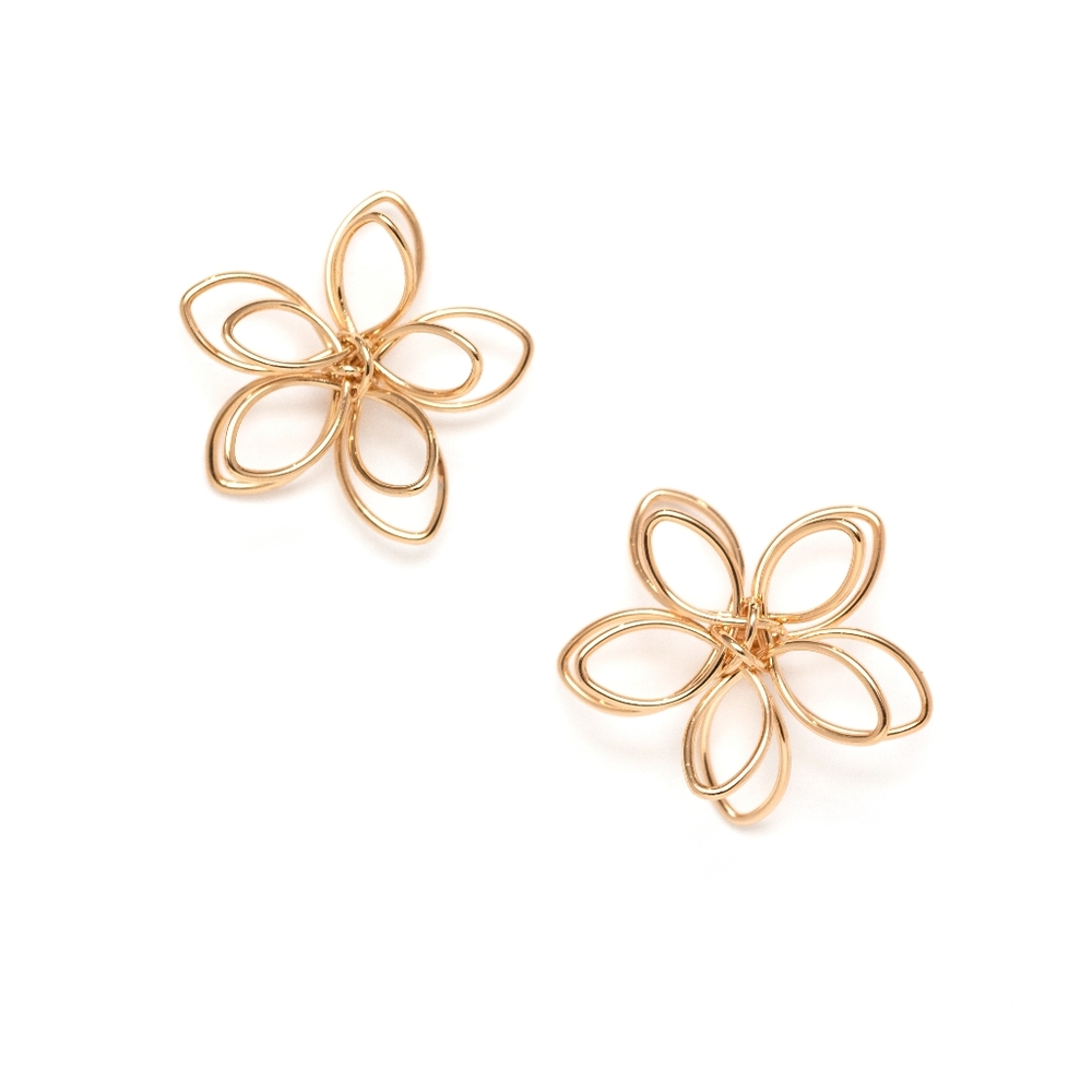 Wire Floral Studs - Last One! - Picture 2 of 3